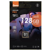 Dato - Card Memorie Pro - Micro SDXC, 128GB, Class 10, Read up to 80MB/s, Write up to 10MB/s - Black